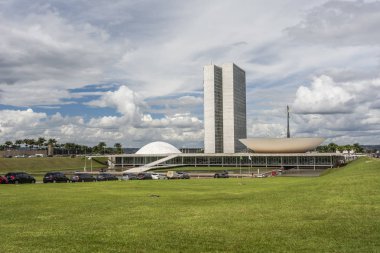 Ulusal Kongre Binası Merkez Brasilia, Federal bölge, sermaye şehir Brezilya'nın iki kuleli