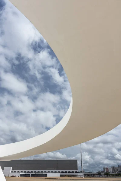 National Museum Building Modern Architecture Central Brasilia Federal District Capital — Stock Photo, Image