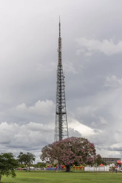 Vista Para Antena Torre Centro Brasília Distrito Federal Capital Brasil — Fotografia de Stock