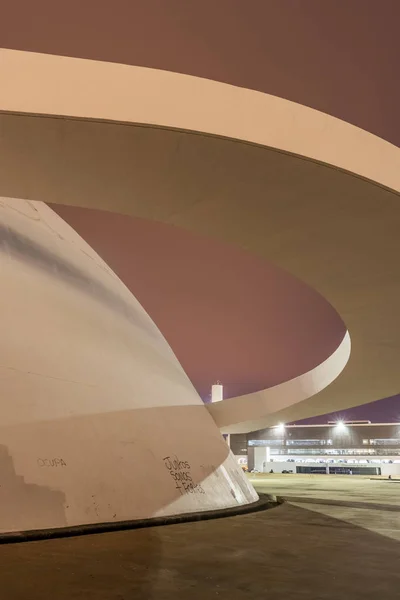 Edifício Museu Nacional Com Arquitetura Moderna Centro Brasília Distrito Federal — Fotografia de Stock