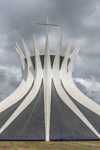 Catedral Metropolitana Edificio Arquitectura Moderna Centro Brasilia Distrito Federal Capital — Foto de Stock