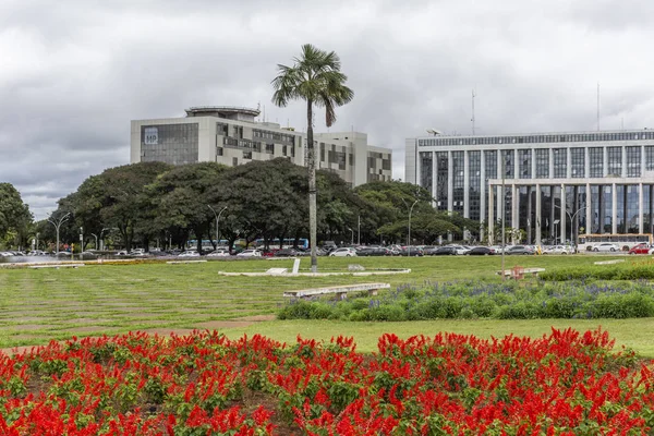 Publicznej Ministerstwa Budynku Centrum Brasilia Dystrykt Federalny Kapitału Miasta Brazylii — Zdjęcie stockowe