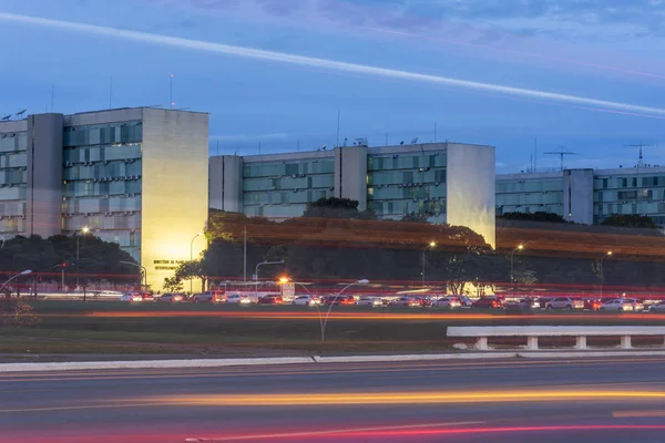 Edifícios Públicos Esplanada Dos Ministérios Brasília Distrito Federal Capital Brasil — Fotografia de Stock