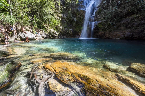 Doğa Çevre Cavalcante Chapada Dos Veadeiros Goias Merkezi Brezilya Berrak — Stok fotoğraf