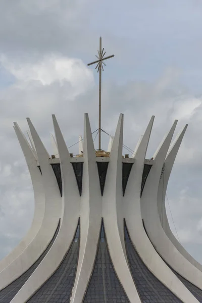 Merkez Brasilia Federal Bölge Sermaye Şehir Brezilya Içinde Bina Catedral — Stok fotoğraf