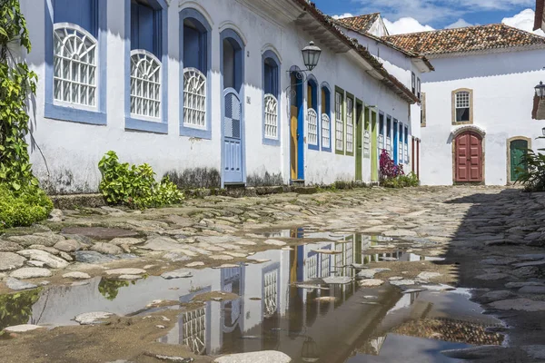 Edificios Coloniales Histórica Ciudad Paraty Región Costa Verde Sur Río —  Fotos de Stock