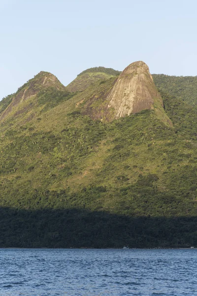 Hermoso Paisaje Tropical Con Selva Verde Océano Saco Mamangua Paraty — Foto de Stock