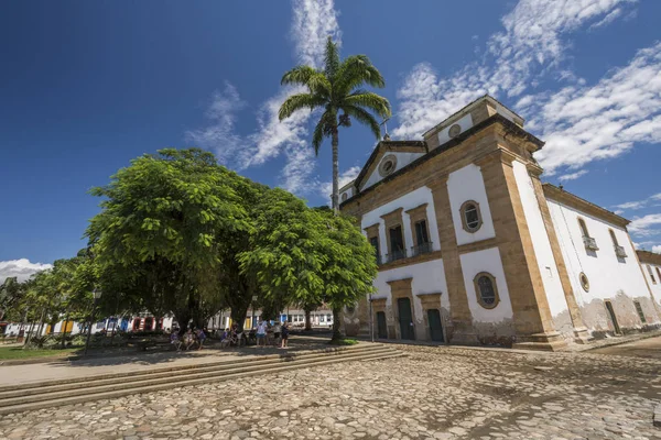 Iglesia Colonial Histórica Ciudad Paraty Región Costa Verde Sur Río —  Fotos de Stock