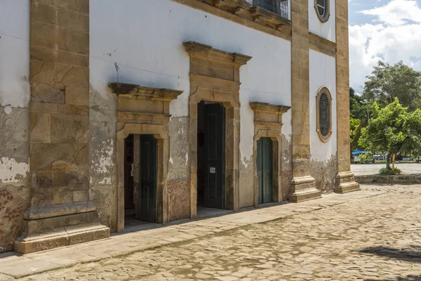 Igreja Colonial Histórica Cidade Paraty Região Costa Verde Sul Rio — Fotografia de Stock