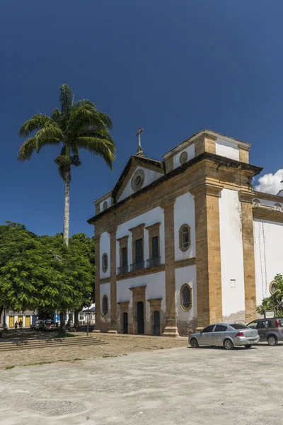 Iglesia Colonial Histórica Ciudad Paraty Región Costa Verde Sur Río — Foto de Stock