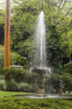 Bahçe su çeşme Casa Roberto Marinho Sanat Galerisi'nde, d. Velho bölge, Rio de Janeiro, Brezilya ile