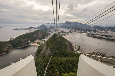 Pao de Acucar (Sugar Loaf Dağı) Rio de Janeiro, Brezilya için üzerinden görüntülemek