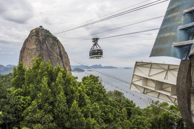 Pao de Acucar (Sugar Loaf Dağı) Rio de Janeiro, Brezilya için üzerinden görüntülemek