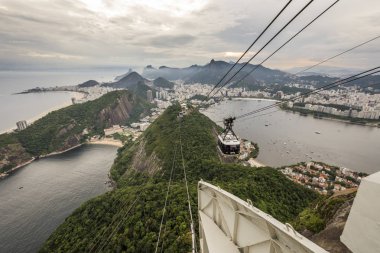 Pao de Acucar (Sugar Loaf Dağı) Rio de Janeiro, Brezilya için üzerinden görüntülemek