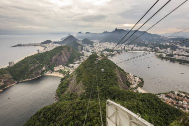 Pao de Acucar (Sugar Loaf Dağı) Rio de Janeiro, Brezilya için üzerinden görüntülemek