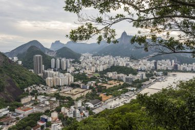 Pao de Acucar (Sugar Loaf Dağı) Rio de Janeiro, Brezilya için üzerinden görüntülemek