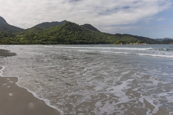 Hermosa Playa Tropical Paisaje Oceánico Ilha Grande Costa Verde Sur — Foto de Stock