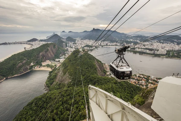 Visa Från Pao Acucar Sugar Loaf Mountain Rio Janeiro Brasilien — Stockfoto