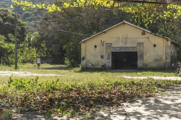 Landscape Abandoned Wharehouse Beachfront Vila Dois Rios Small Village Dois — Stock Photo, Image