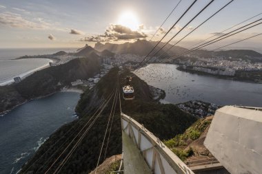 Görünüm şeker Loaf Dağı, Rio de Janeiro, Brezilya