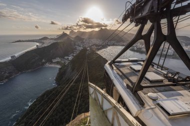 Görünüm şeker Loaf Dağı, Rio de Janeiro, Brezilya