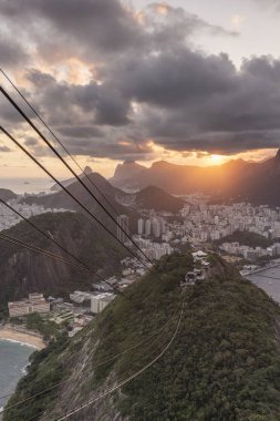 Görünüm şeker Loaf Dağı, Rio de Janeiro, Brezilya