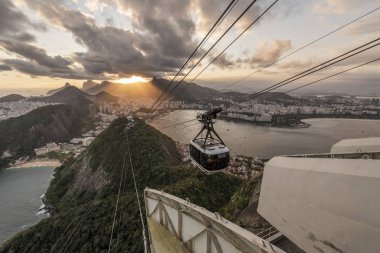 Görünüm şeker Loaf Dağı, Rio de Janeiro, Brezilya