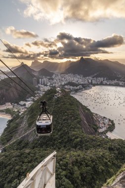 Görünüm şeker Loaf Dağı, Rio de Janeiro, Brezilya
