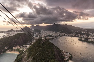 Görünüm şeker Loaf Dağı, Rio de Janeiro, Brezilya