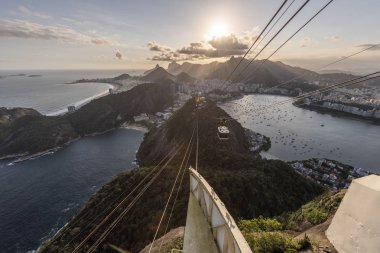 Görünüm şeker Loaf Dağı, Rio de Janeiro, Brezilya