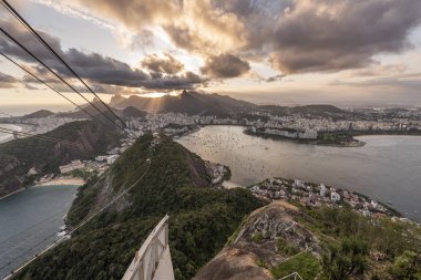 Görünüm şeker Loaf Dağı, Rio de Janeiro, Brezilya