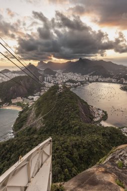Görünüm şeker Loaf Dağı, Rio de Janeiro, Brezilya