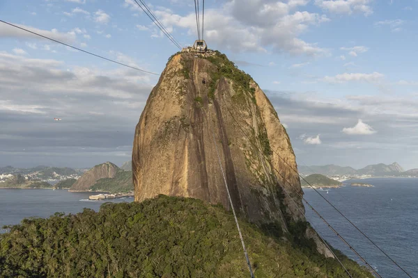 Вид на Сахарную гору, Рио-де-Жанейро, Бразилия — стоковое фото