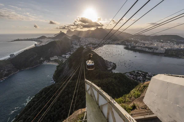Вид на Сахарную гору, Рио-де-Жанейро, Бразилия — стоковое фото