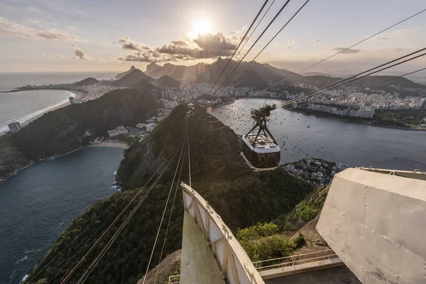 Vue sur la montagne du Pain de Sucre, Rio de Janeiro, Brésil — Photo