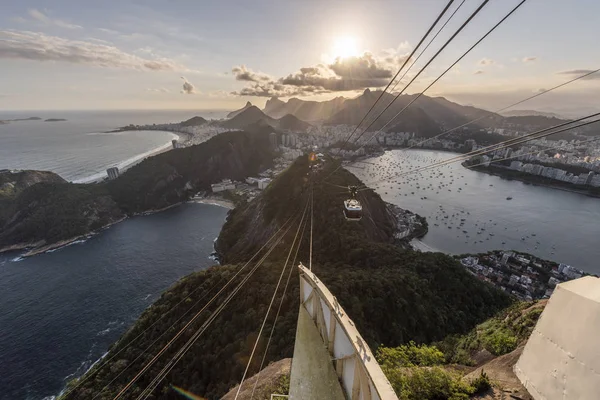 리 우 데 자네이 루, 슈거 로프 산의 전망, 브라질 — 스톡 사진