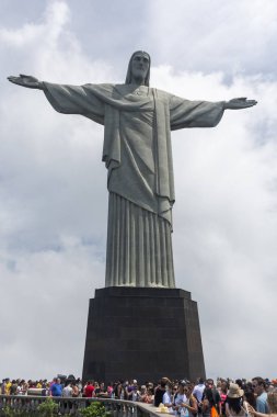 Rio de Janeiro, Brezilya'da Christ Redeemer'ın görünümü