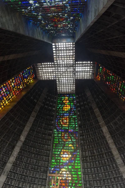 Rio Janeiro Metropolitan Katedrali Görünümü Brezilya — Stok fotoğraf
