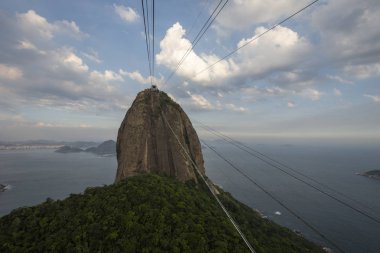 Sugar Loaf dağından güzel manzara, Rio de Janeiro, Brezilya