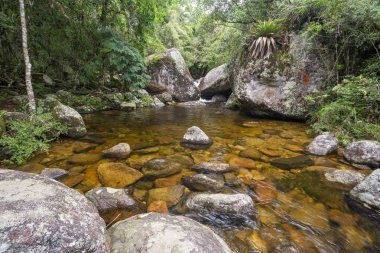 Rio de Janeiro, Brezilya 'da güzel bir şelale.