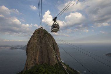 Sugar Loaf dağından güzel manzara, Rio de Janeiro, Brezilya