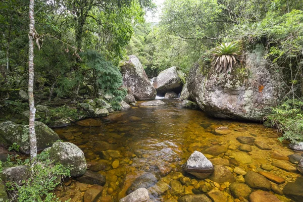 Beautiful waterfall in Serra dos Órgãos, Rio de Janeiro, Brazi