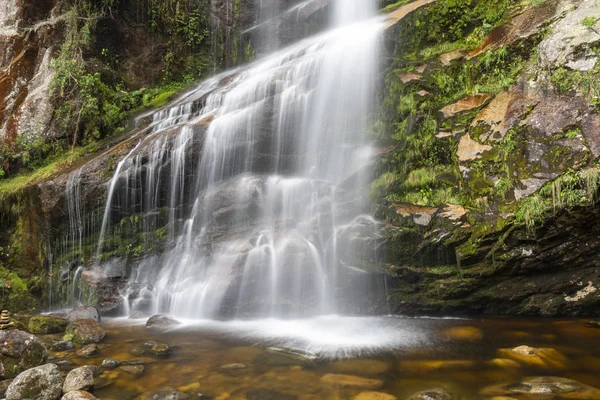 Beautiful waterfall in Serra dos Órgãos, Rio de Janeiro, Brazi