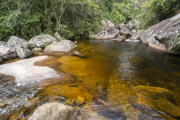 Beautiful waterfall in Serra dos Órgãos, Rio de Janeiro, Brazi