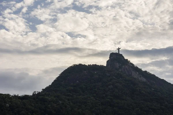 Christ the Redeemer with beautiful clouds, Rio de Janeiro, Brazi