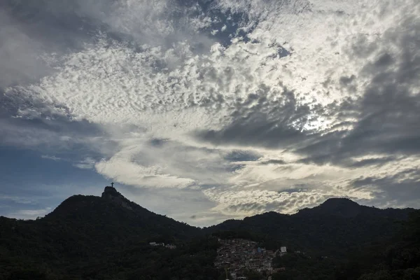Christ the Redeemer with beautiful clouds, Rio de Janeiro, Brazi