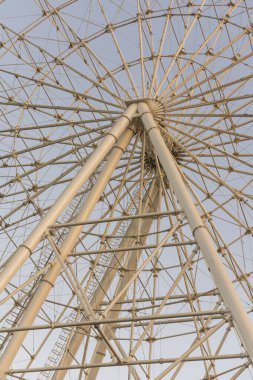 Brezilya 'nın Rio de Janeiro şehrindeki dev dönme dolaba güzel bir manzara.