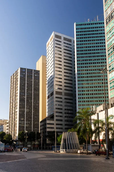 Piękny Widok Duże Budynki Centrum Miasta Rio Janeiro Brazylia — Zdjęcie stockowe
