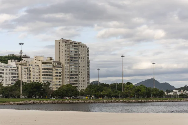 Вид Пляж Ботафого Рио Жанейро Бразилия — стоковое фото