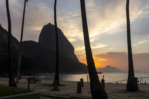 Узбережжі Ріо Жанейро Бразилія Видніється Чудовий Вид Схід Горою Цукор — стокове фото